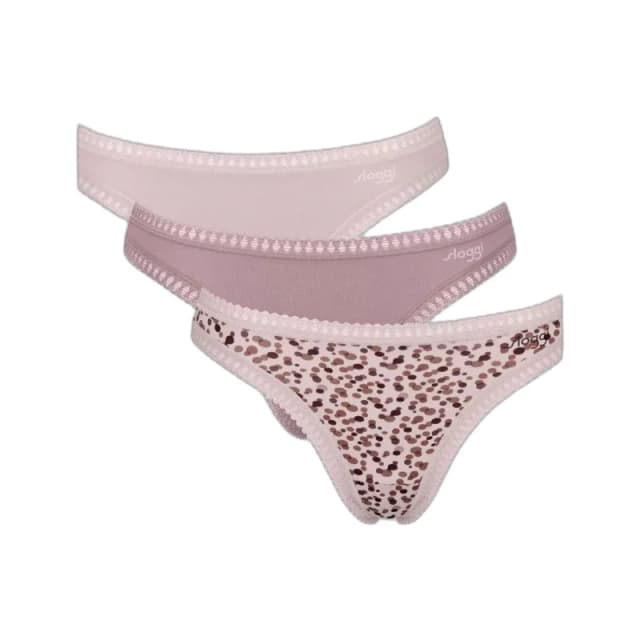 Sloggi Womens thong Sloggi Go Crush (x3) Rose Female M
