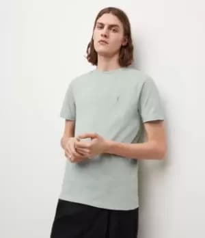 AllSaints Mens Brace Crew T-Shirt, Reed Green, Size: M