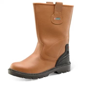 Click Footwear Premium Rigger Boot TPU Heel PU Leather Lined Size 13