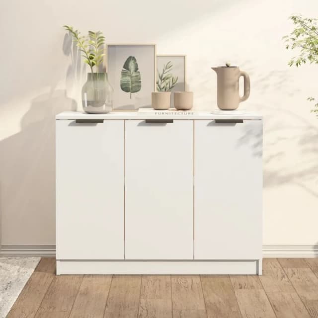 VIDAXL Sideboard White 90.5x30x70cm Engineered Wood Vidaxl 8720286964989