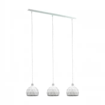 Eglo Roccaforte 3 Light Pendant - White