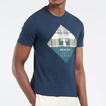 Barbour Beacon Mens Becker T-Shirt - Navy/Ancient - M