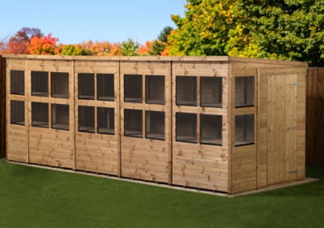 Empire Sheds Empire Pent Potting Shed 18X6 Single Door