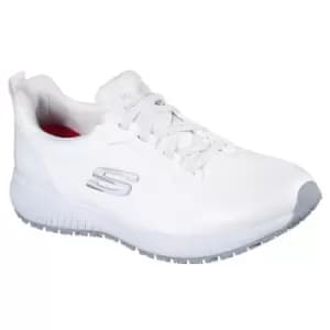 Skechers Womens/Ladies Squad Lace Up Safety Shoes (5 UK) (White)