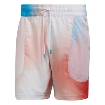 adidas Melbourne Tennis Ergo Printed 7-Inch Shorts Mens - White / Vivid Red / Sky Rush