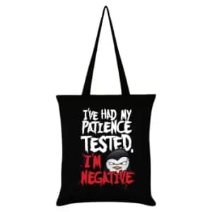 Psycho Penguin Patience Tote Bag (One Size) (Black/White/Red)