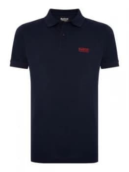 Mens Barbour Essential Polo Shirt Blue
