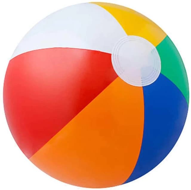 Shatchi Beach Ball Inflatable Blow-up Panel for Fun, Holiday, Party, Swimming, Garden 20" Multi