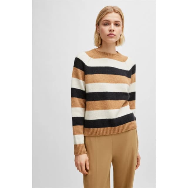 Boss Febisani Extra-Slim-Fit Sweater Multi Colour female 8