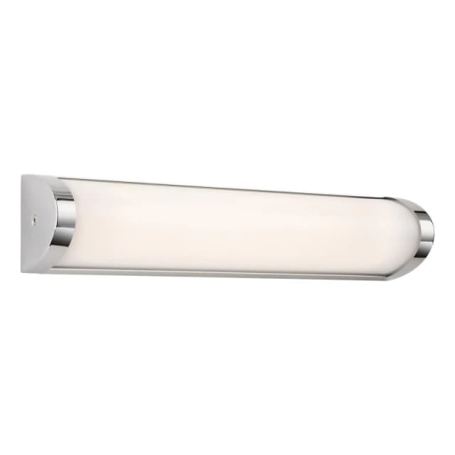 Firstlight LED Kobe 350mm Wall Wall Light Warm White 3000K Opal in Chrome