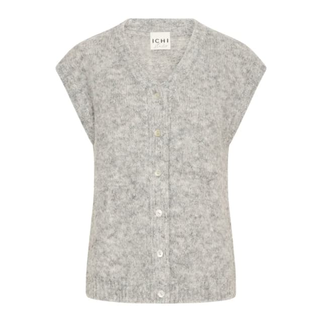 Ichi Sleeveless jacket For Her Ichi Belablue Gris Female M