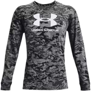 Under Armour Armour Abc Camo Long Sleeve Top Mens - Black
