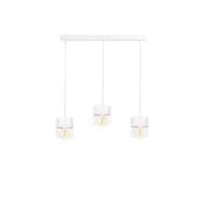 Atollo Bar Pendant Ceiling Light White, 60cm, 3x E27