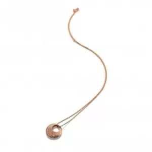 Quest Filigree Circle Rose Gold Pendant DP834