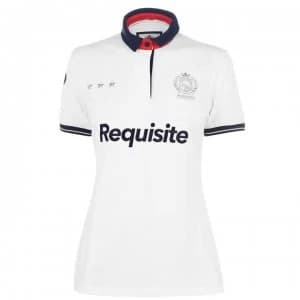 Requisite Logo Polo Shirt Ladies - White