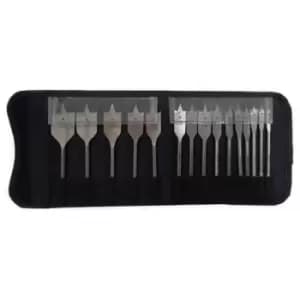 Bahco 15 Piece Flat Bit Wood Drill Bit Set