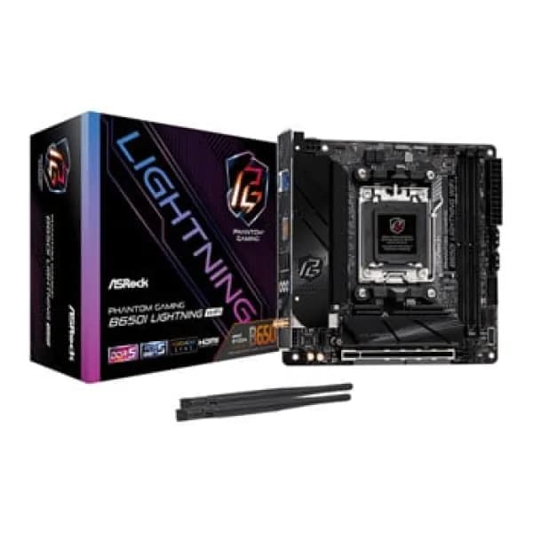 Asrock B650I LIGHTNING WIFI AMD B650 AM5 Mini ITX 2 DDR5 HDMI WiFi 6E 2.5G LAN 2x M.2