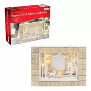 Christmas Workshop Family Advent Calendar with LED Lights