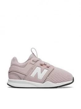 New Balance New Balance 247 Bungee Closure Infant Trainers PinkWhite Size 5