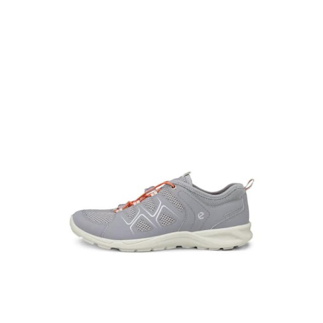 Ecco Terracruise LT 825773 Textile Synthetic Womens Slip On Trainers - Silver Grey Silver Metallic - Size:UK 4.5