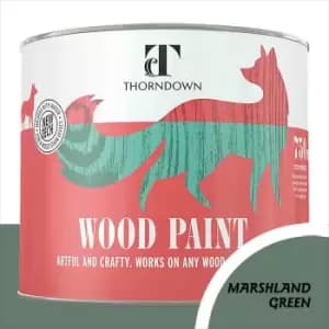 Thorndown Marshland Green Satin Interior and Exterior Wood Paint 750ml
