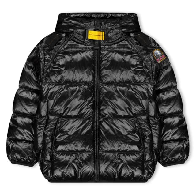 Parajumpers Kids Anselm Waterproof Duck Down Short Puffer Jacket Black 0541 unisex 16Y
