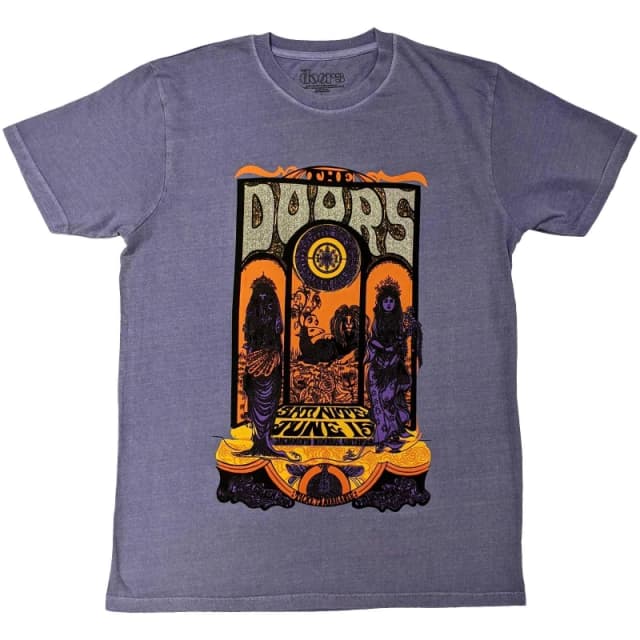 The Doors Mens Sacramento Embellished T-Shirt in Purple Size: 2XL Purple Male 2XL