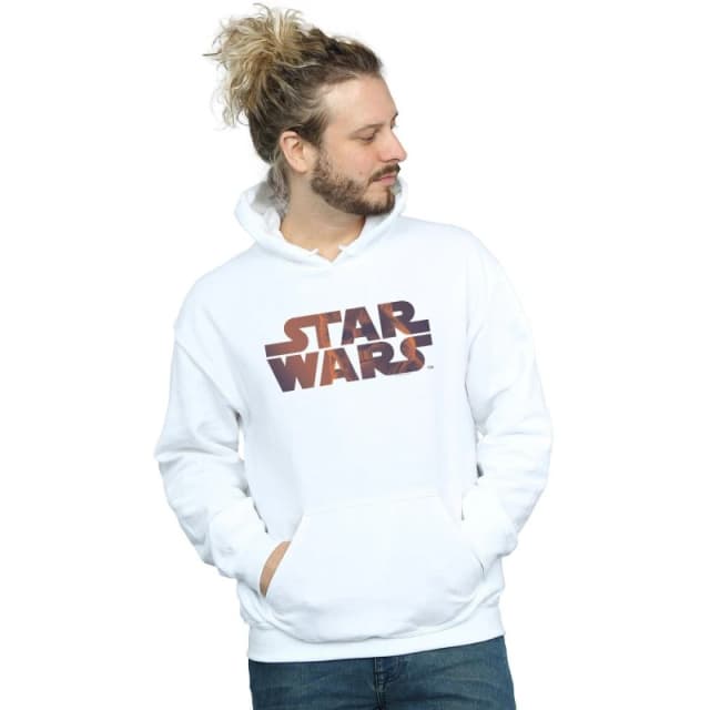Star Wars Star Wars Men Chewbacca Logo Hoodie in White Size: Small White S Male 5059308910455