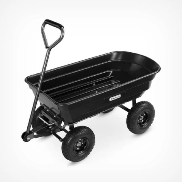 VonHaus 75L Garden Cart w/ Tipping Function 2515213