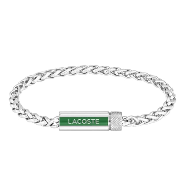 Lacoste 2040337 STENCIL Mens Stainless Steel Link Bracelet Jewellery