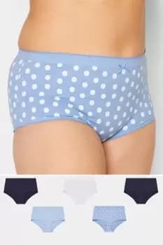 5 PACK Polka Dot Full Briefs
