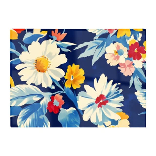 Warren Reed Designer Bright Spring Flowers In Bloom Chopping Board