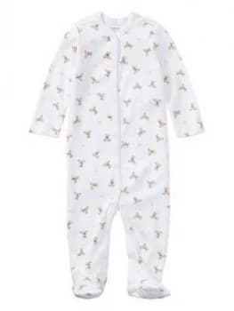 Ralph Lauren Baby Girls Classic Bear Print All In One - White, Size Newborn