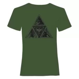 Nintendo Unisex Adult Triforce Legend Of Zelda T-Shirt (XXL) (Green)