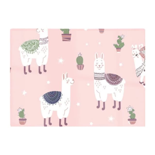 Warren Reed Designer Happy Lama Glass Chopping Board