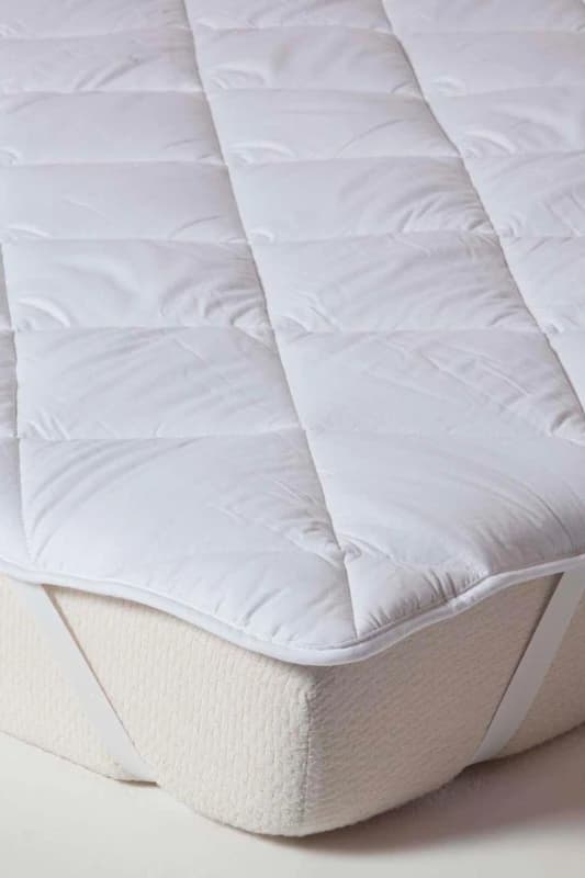 Homescapes Luxury Extra Thick 500 GSM Cotton Mattress Topper in White Size: King White Unisex King