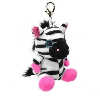 Orbys Zebra 8cm Plush Keyring