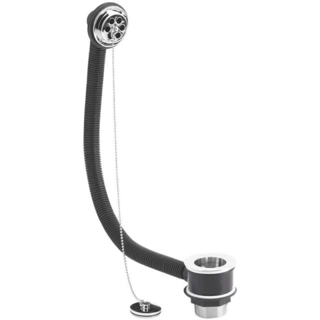 NUIE Nuie - Bath Waste and Overflow, Brass Plug and Ball Chain, Chrome E345