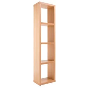 Alphason Maine Slim Bookcase - Beech