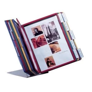 Durable VARIO Desk Unit Complete with 20 Tabs and 20 Panels Assorted Colours