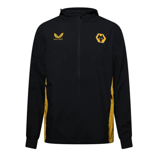 Castore Castore Wlvs LwT Jkt Caviar/Old Gold male XS