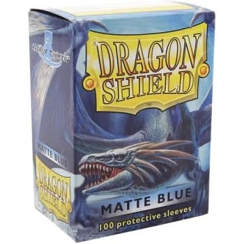 Dragon Shield Matte Standard Size Protective Sleeves - 100pk (Blue)