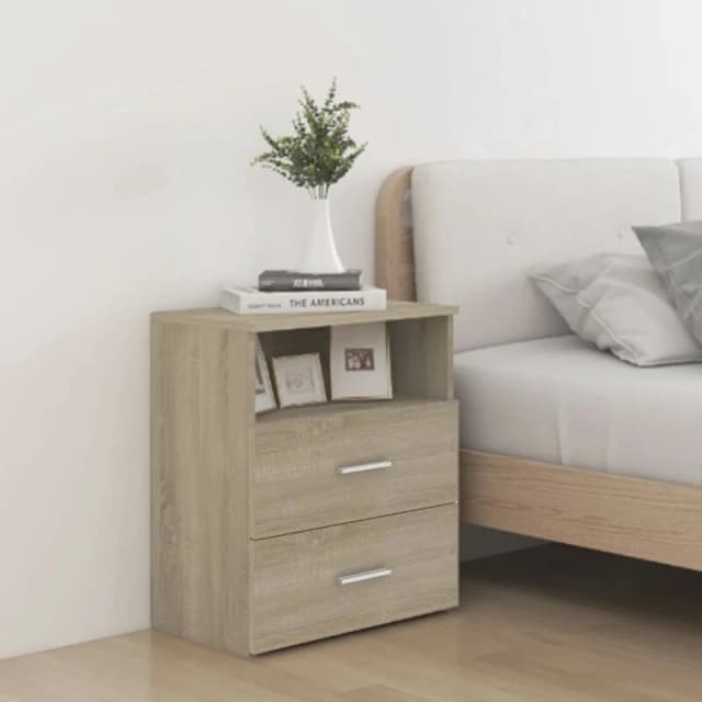 VIDAXL Bed Cabinet Sonoma Oak 50x32x60cm Vidaxl 8720286586846