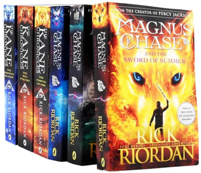 The Kane Chronicles & Magnus Chase Series 6 Books Collection By Rick Riordan Rick Riordan Books