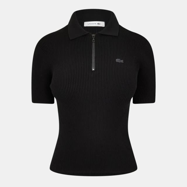 Lacoste Womens Core Act Slim Fit T-Shirt Black female 6 (34)