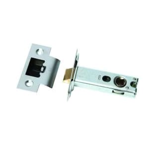 Wickes Heavy Duty Tubular Door Latch - Satin Stainless Steel 76mm