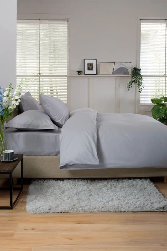 The Lyndon Company The Lyndon Company 800 Thread Count 100% Cotton Luxury Hotel Quality Fitted Sheets in Grey Size: Double Fitted Grey Double Fitted