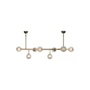 Troyan Ceiling Pendant Bar Light 8 Light Bronze