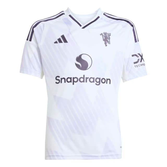 Adidas Manchester United Kids Away Jersey 2025/26 Blanc Unisex 15/16 ans JP3030