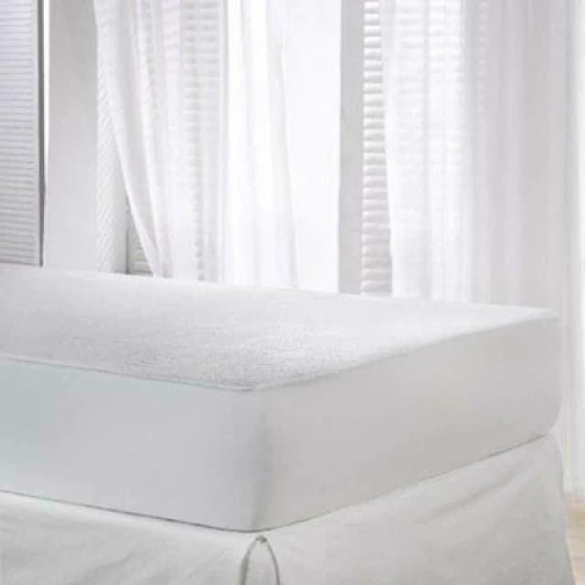 Gr8 Home Waterproof Terry Towel Mattress Protector Fitted Bed Sheet Cover White unisex